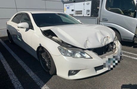 トヨタ マークX(事故車) 奈良県から大阪府へ陸送